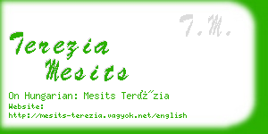 terezia mesits business card